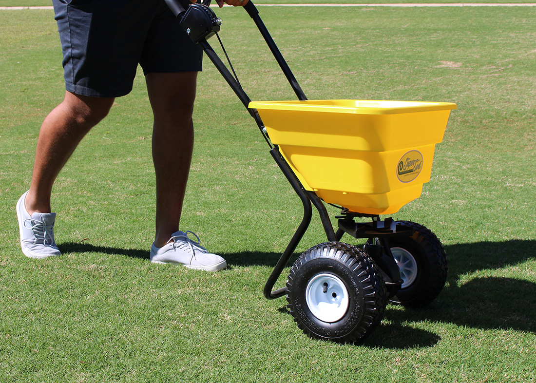 SuperSod's Yellow Spreader Settings Lawn Maintenance